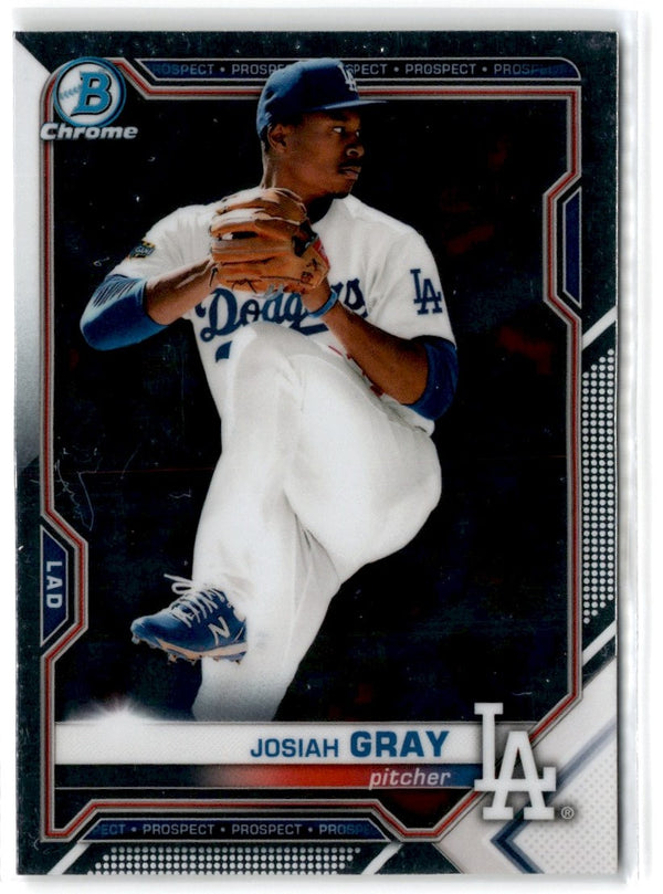 2021 Bowman Chrome Prospects Atomic Refractor Josiah Gray #BCP-150