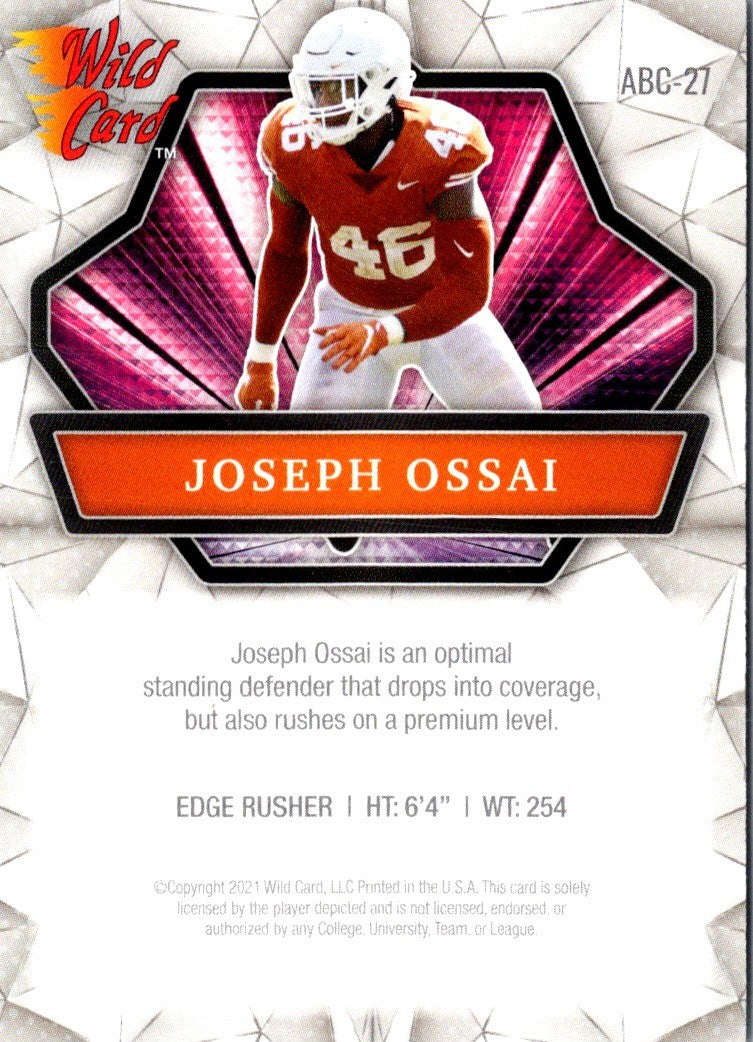 2021 Pro Set Metal 1989 XRC Prospect Joseph Ossai