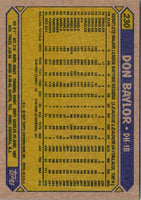 1987 Topps Don Baylor #230
