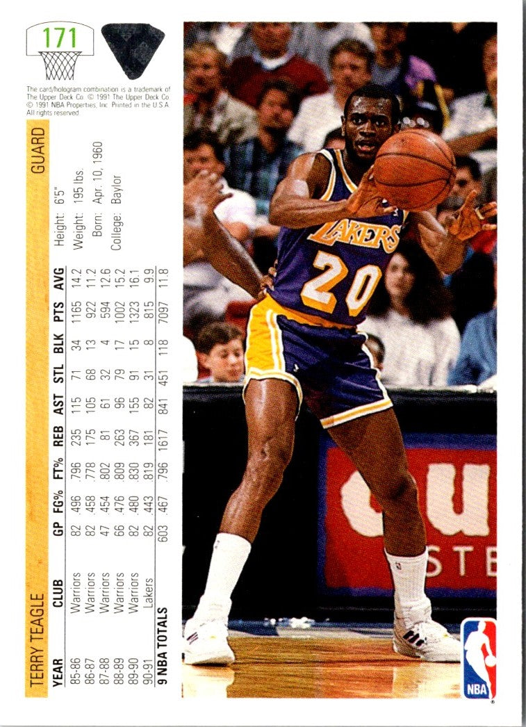 1991 Upper Deck Paris McDonald's Open Terry Teagle
