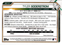 2021 Bowman Chrome Prospects Tyler Soderstrom #BCP-51