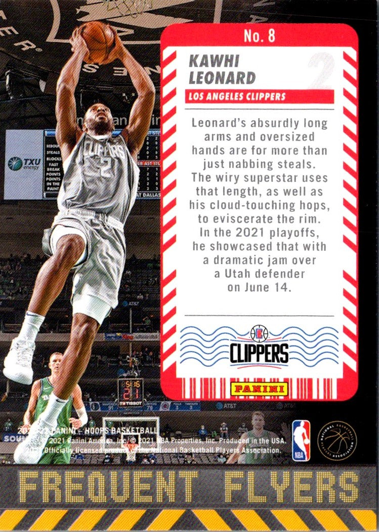 2021 Panini Impeccable Silver NBA Logo Kawhi Leonard