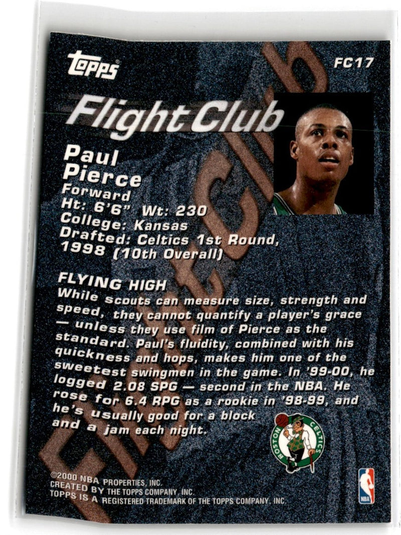 2000 Topps Flight Club Paul Pierce