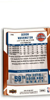 2008 Upper Deck MVP Deron Washington #240 Rookie