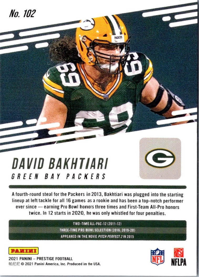 2021 Panini Prestige David Bakhtiari