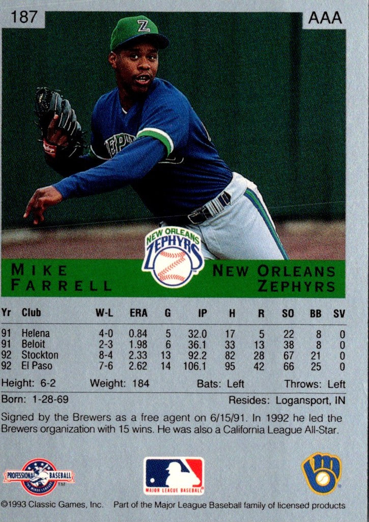 1993 Classic Best Mike Farrell