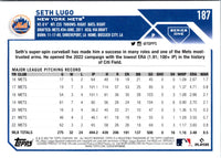 2023 Topps Seth Lugo #187