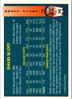 1992 Front Row Draft Picks David Scott #58