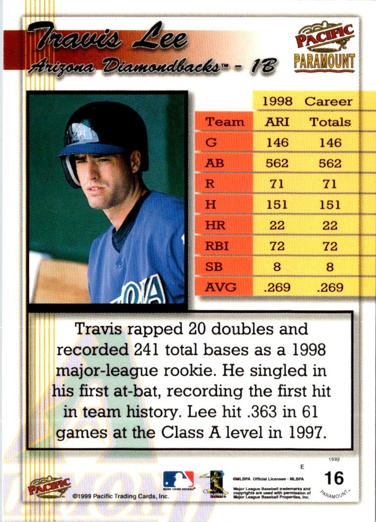 1999 Upper Deck Victory Travis Lee