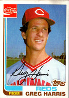 1982 Topps Coca-Cola Cincinnati Reds Greg Harris #7