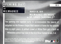 2020 Topps Opening Day Milwaukee Brewers #OD-5
