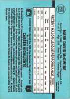 1988 Donruss Oakland Athletics Team Collection Mark McGwire #256