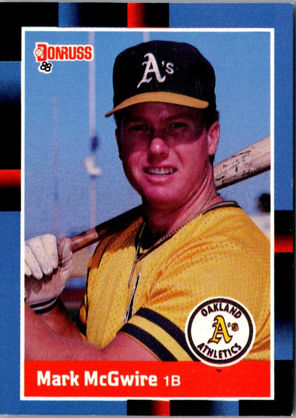 1988 Donruss Oakland Athletics Team Collection Mark McGwire #256