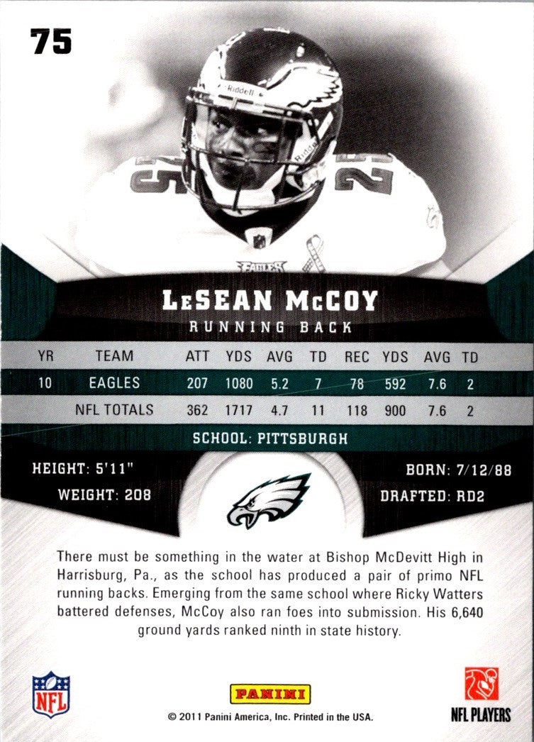 2011 Panini Gridiron Gear LeSean McCoy