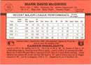1990 Donruss Mark McGwire