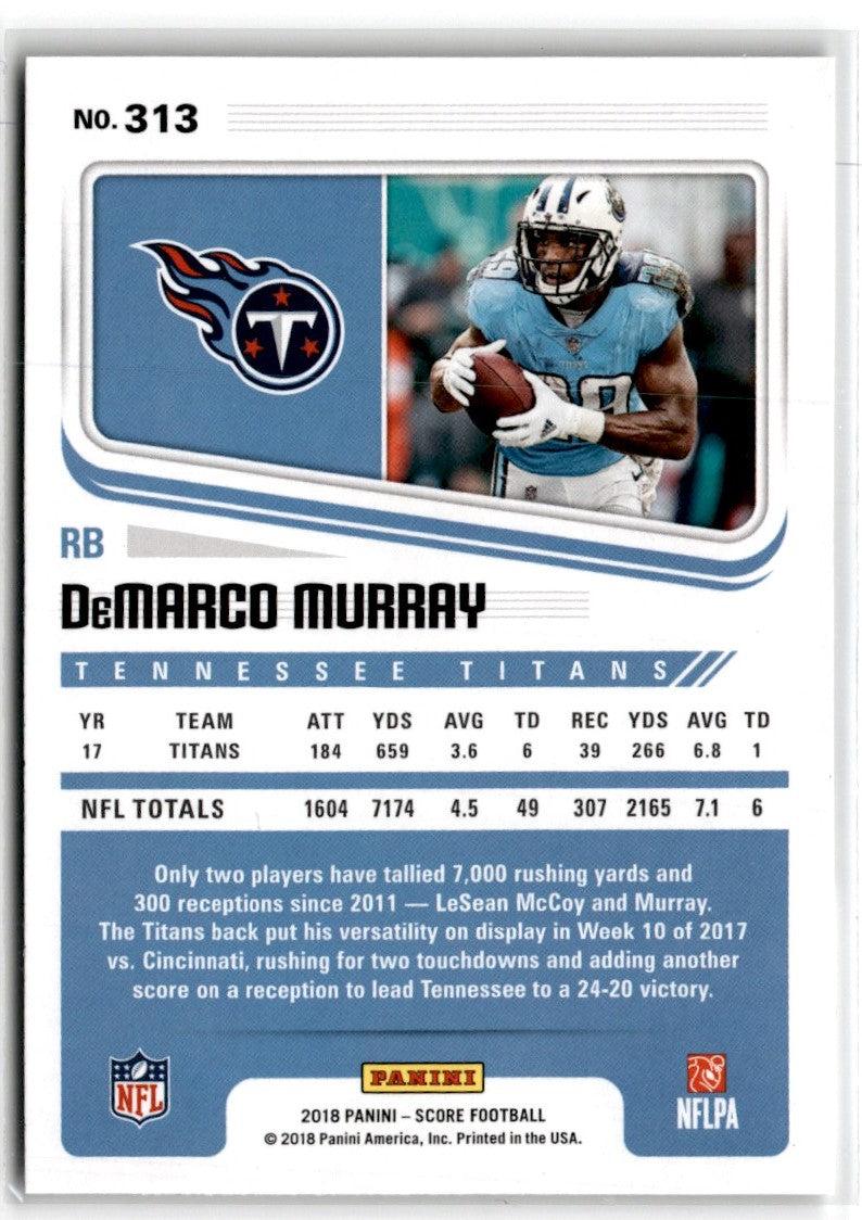 2018 Score Scorecard DeMarco Murray