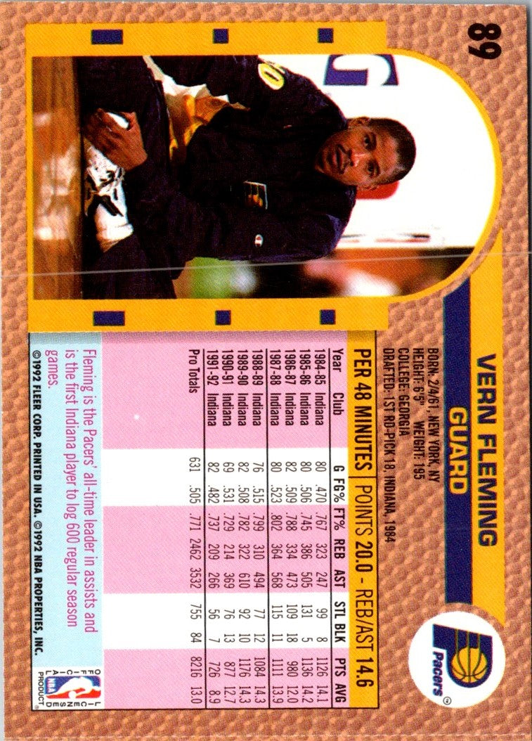 1992 Fleer Vern Fleming