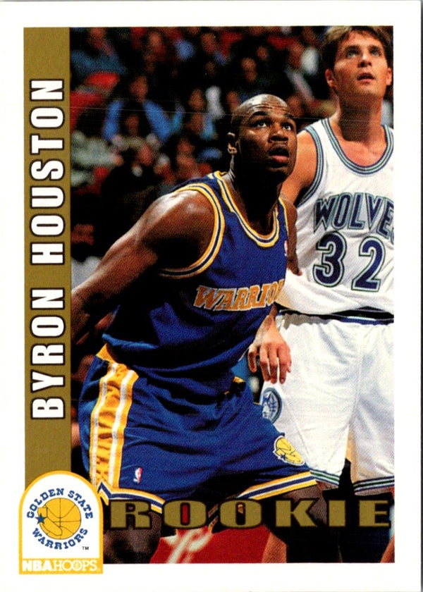 1992 Hoops Byron Houston #387 Rookie