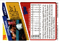 1993 Topps Gold Greg Olson #708
