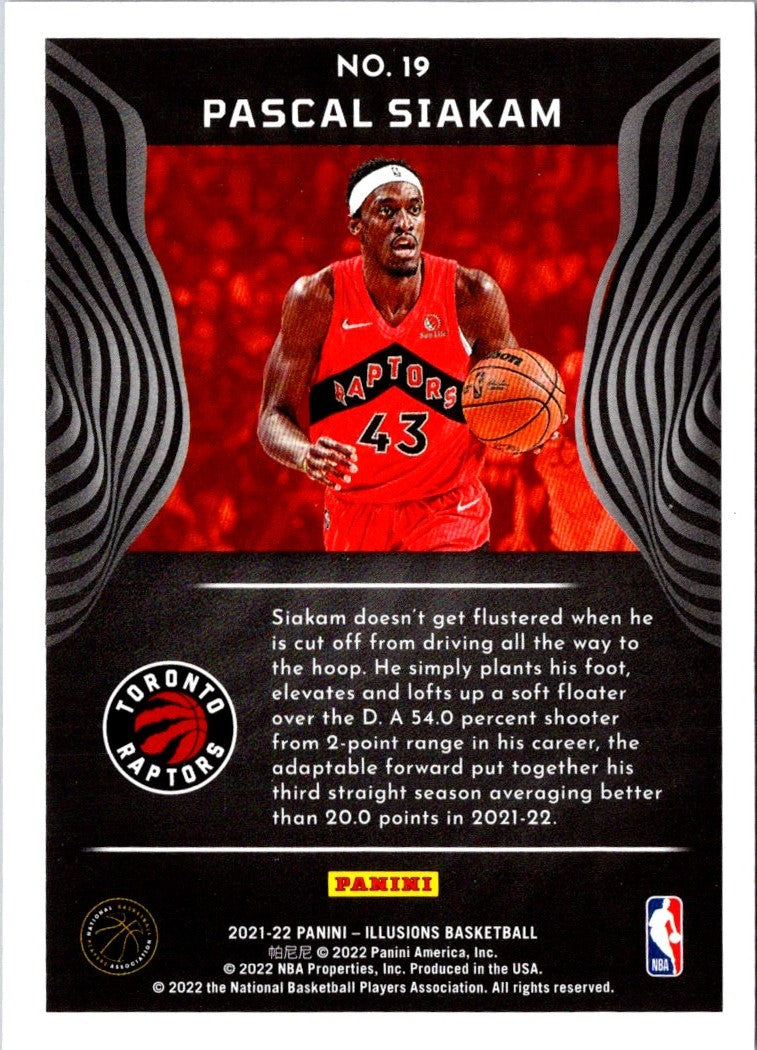 2021 Panini Illusions Pascal Siakam