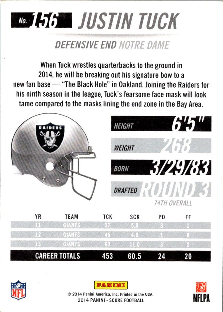 2014 Score Justin Tuck