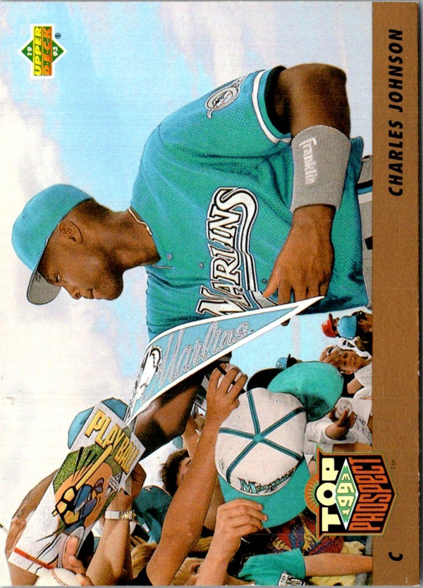 1993 Upper Deck Gold Hologram Charles Johnson #435