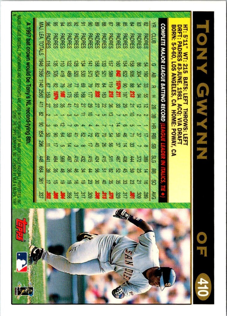 1997 Topps Tony Gwynn