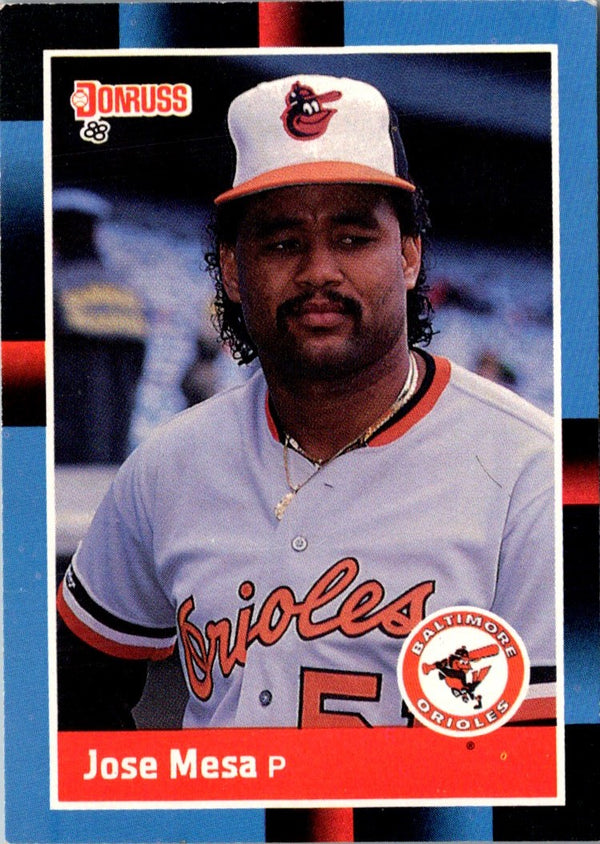 1988 Donruss Jose Mesa #601 Rookie