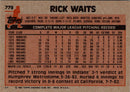 1983 Topps Rick Waits