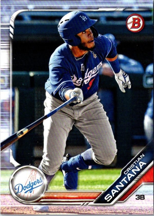 2019 Bowman Draft Cristian Santana #BD-80