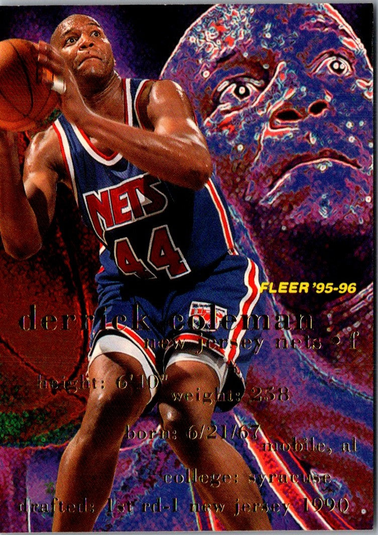 1995 Fleer European Derrick Coleman