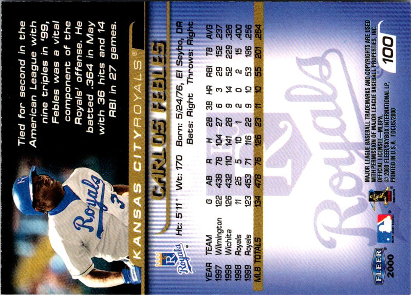 2000 Fleer Focus Carlos Febles