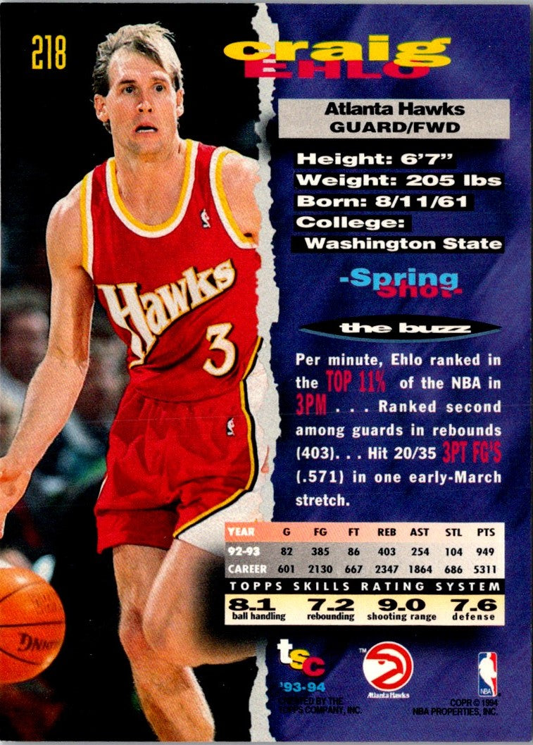 1993 Stadium Club Members Only Craig Ehlo