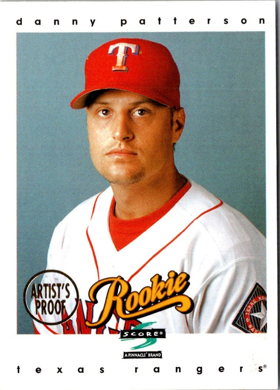 1997 Score Artist's Proofs White Border Danny Patterson #320