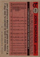 1981 Topps John Montague
