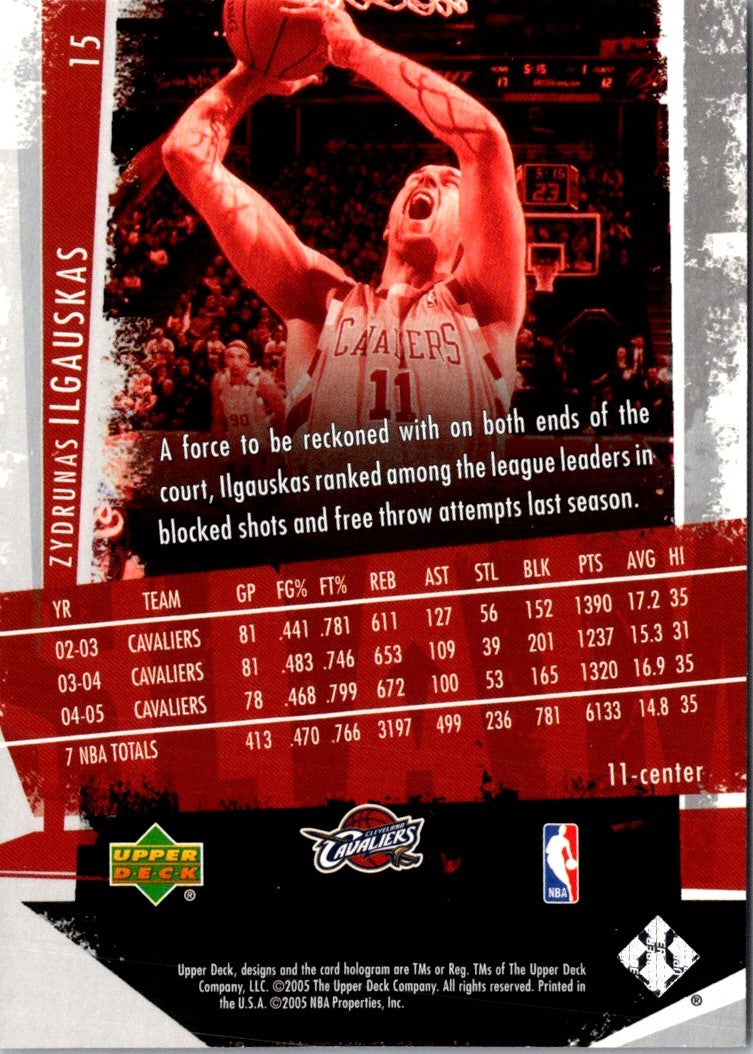 2005 Upper Deck Slam Zydrunas Ilgauskas