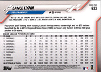 2020 Topps Lance Lynn #633