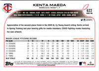 2022 Topps Kenta Maeda #622