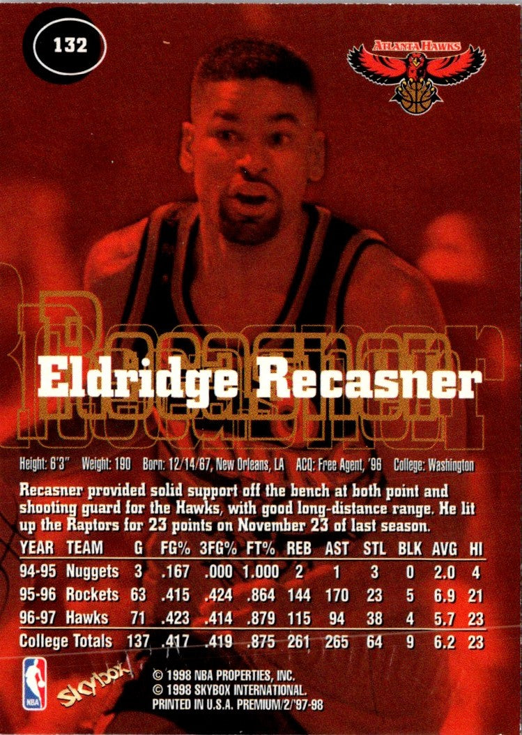 1997 SkyBox Premium Eldridge Recasner
