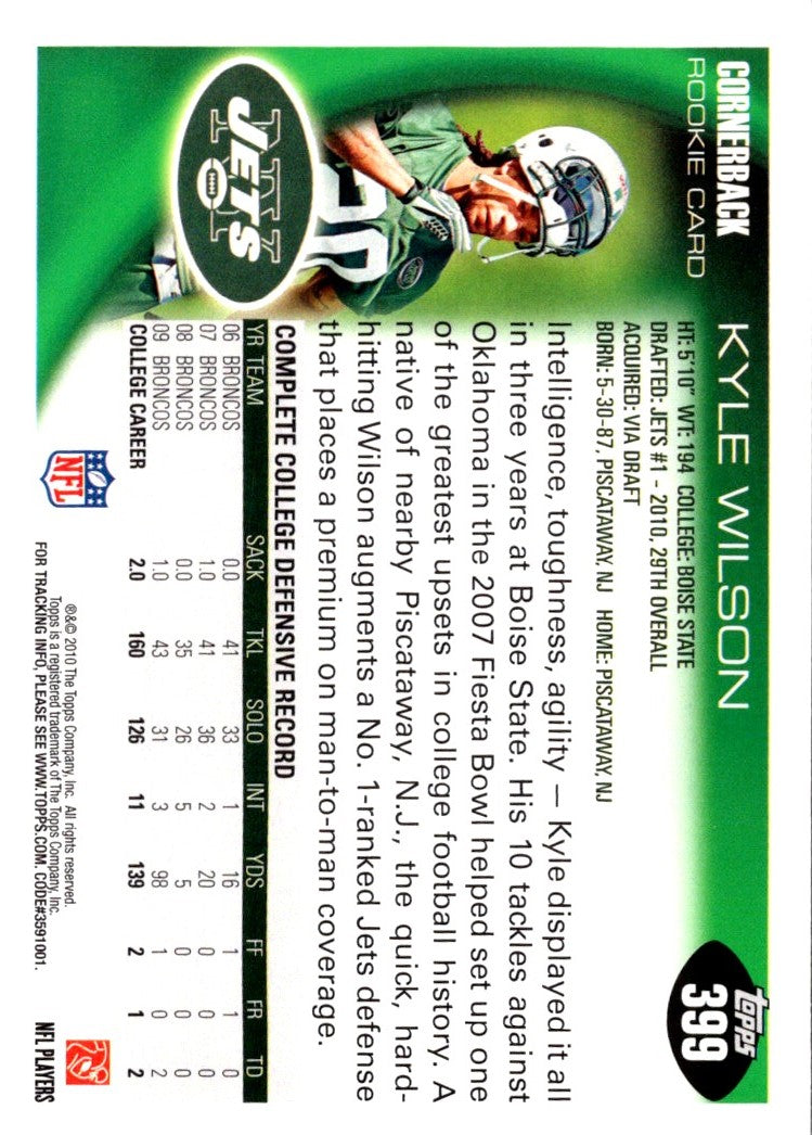 2010 Topps Kyle Wilson