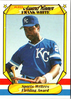1987 Fleer Award Winners Frank White #42