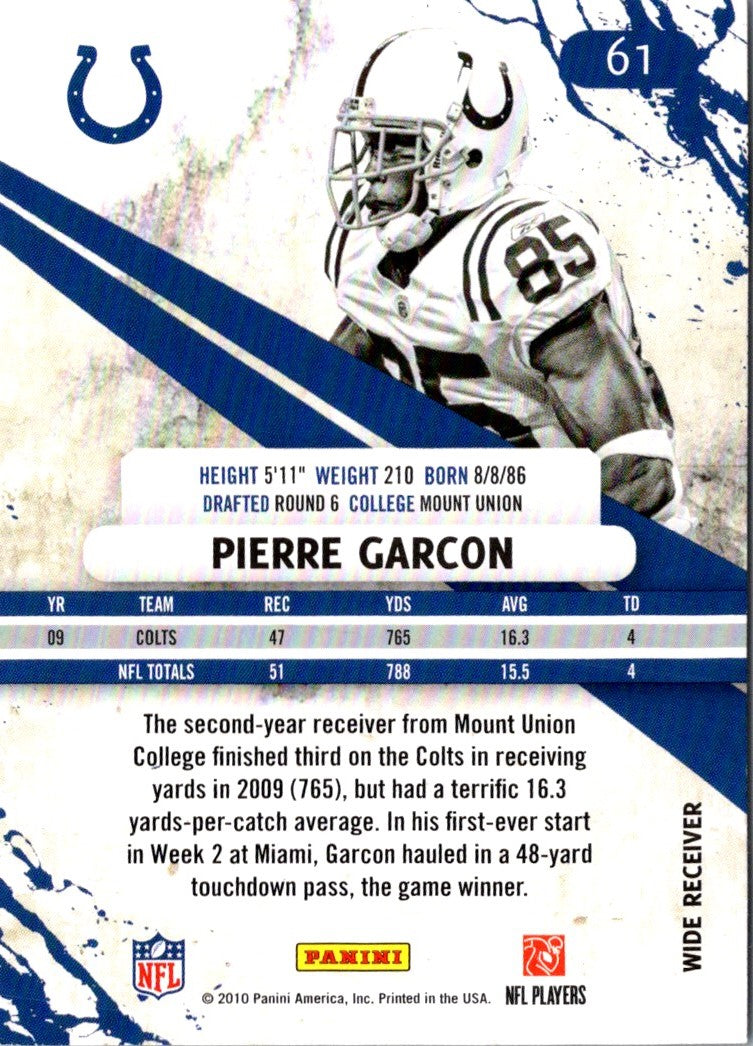 2010 Panini Rookies & Stars Pierre Garcon