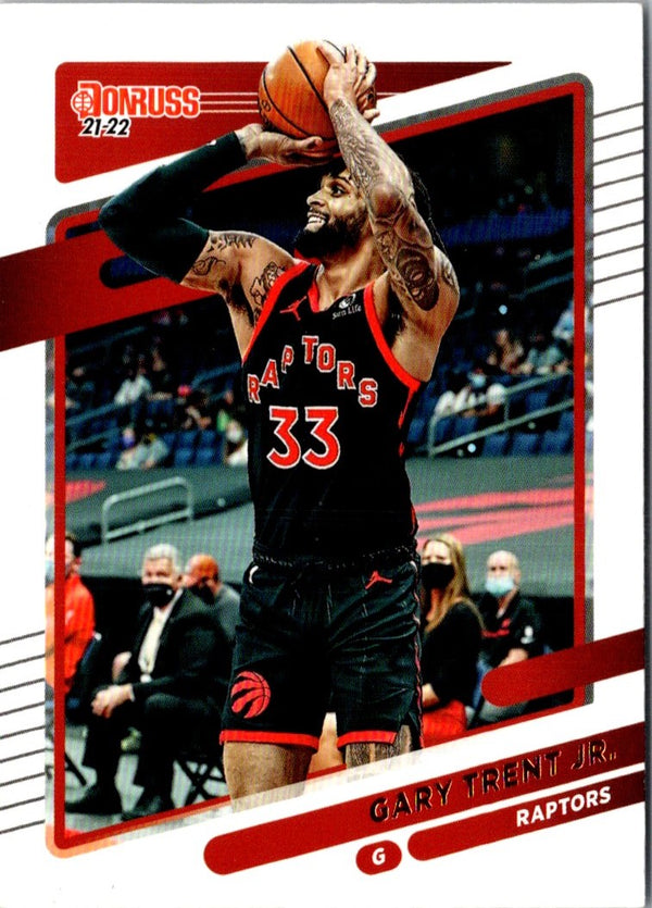 2021 Donruss Holo Red and Gold Laser Gary Trent Jr. #14