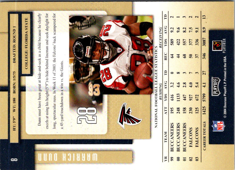 2004 Playoff Prestige Warrick Dunn