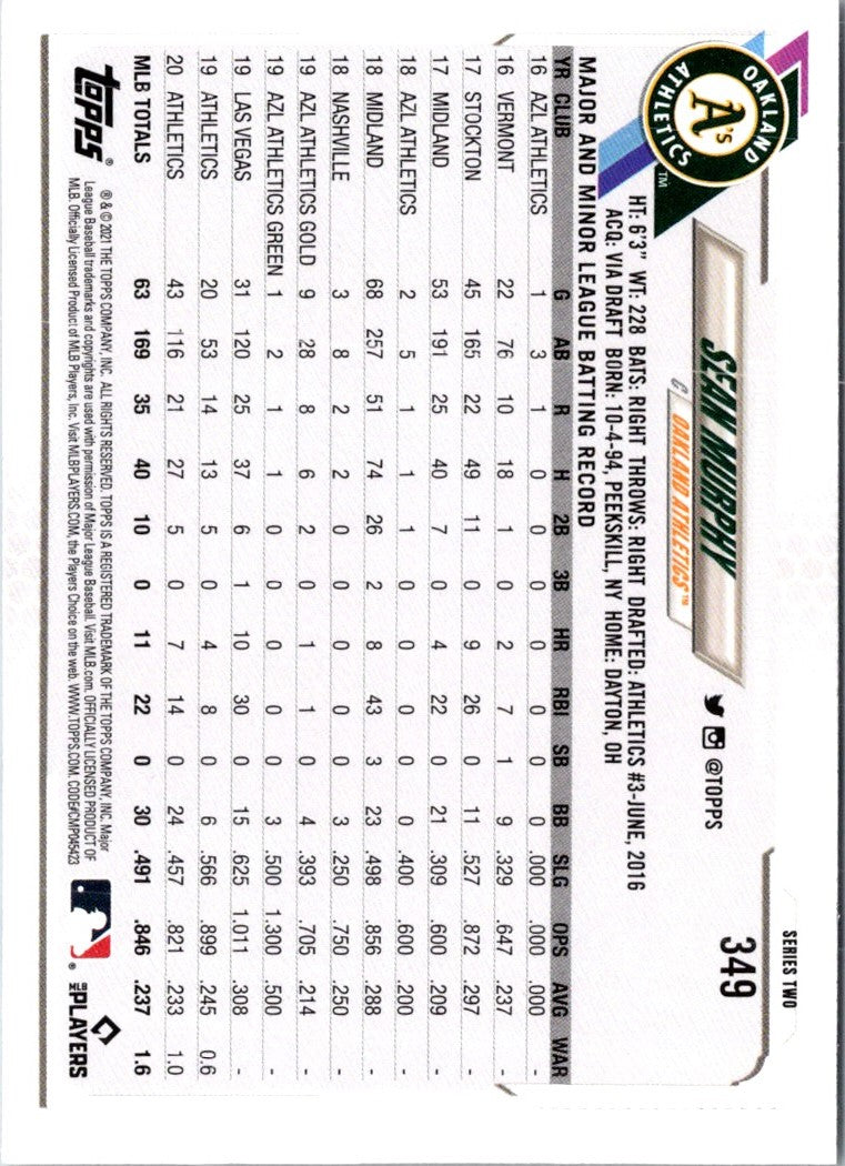 2021 Topps Sean Murphy