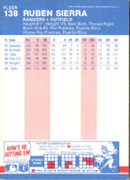 1987 Fleer Glossy Ruben Sierra #138