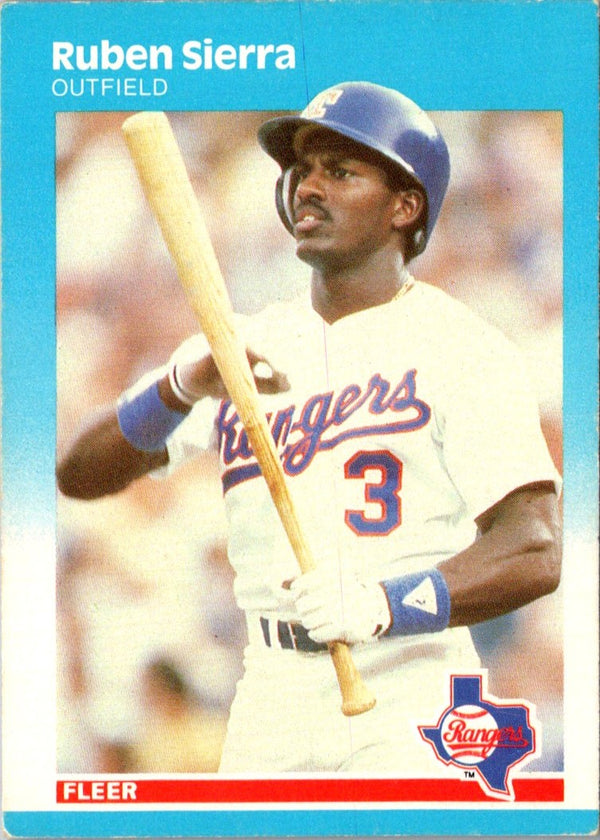 1987 Fleer Glossy Ruben Sierra #138