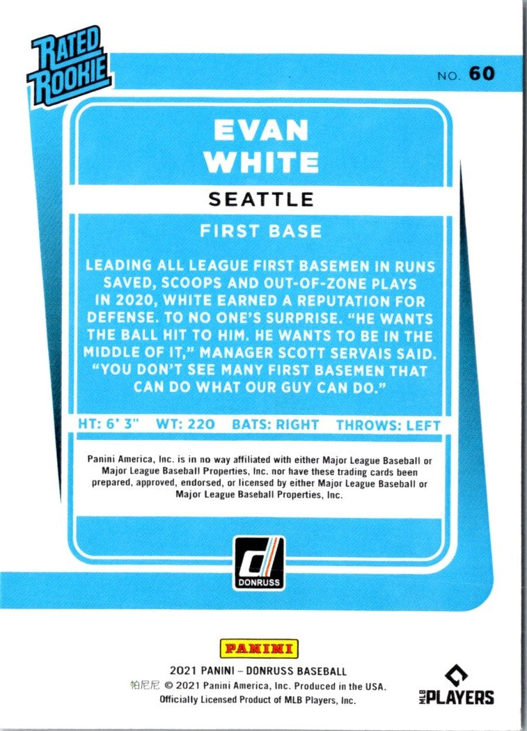 2021 Donruss Blue Evan White