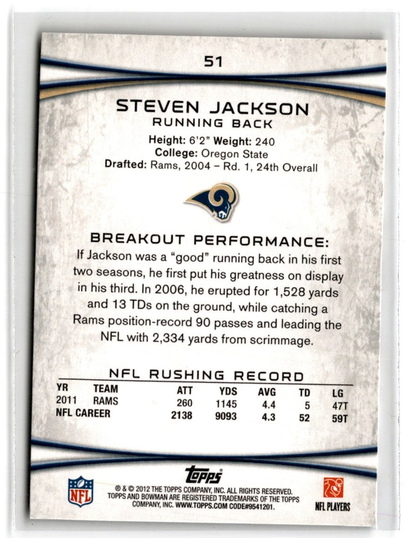 2012 Bowman Steven Jackson