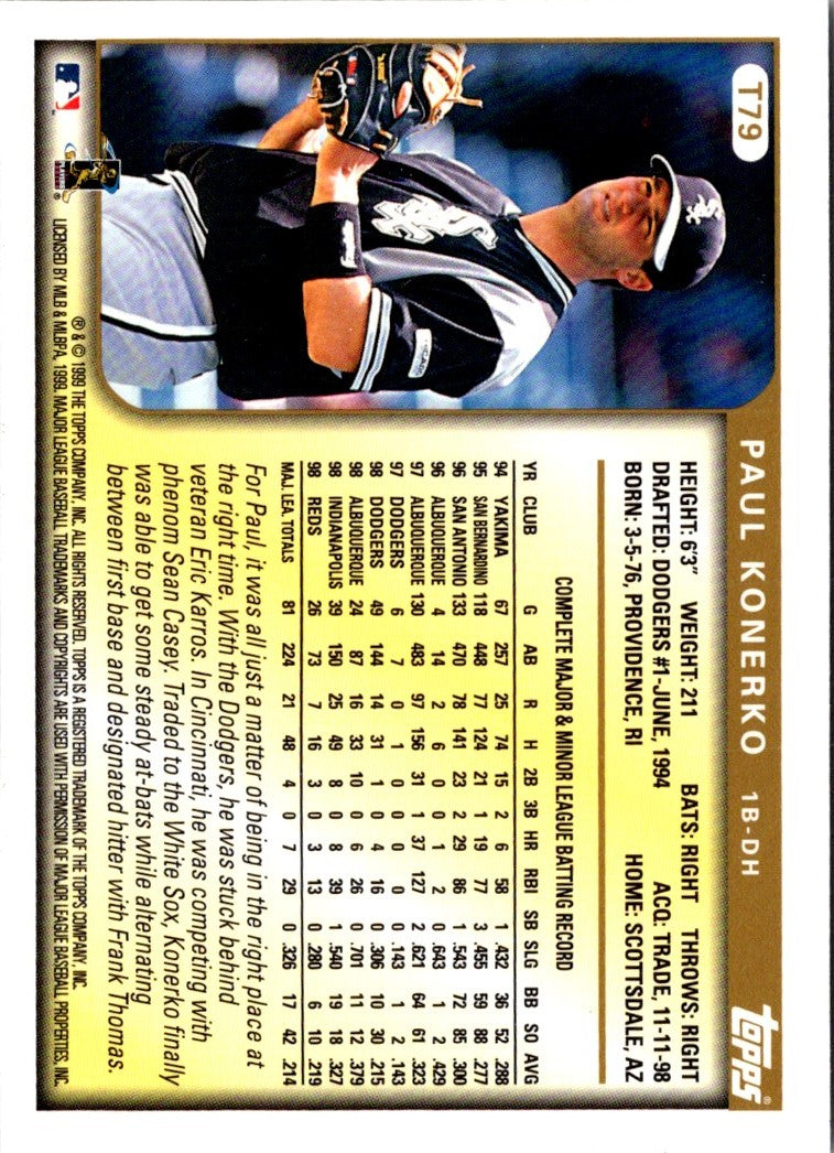 1999 Topps Traded Rookies Paul Konerko